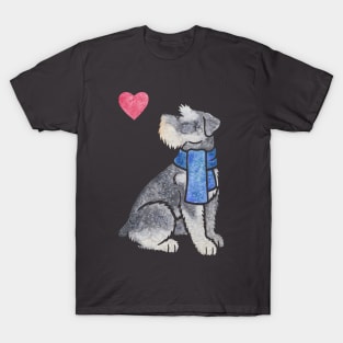 Watercolour Miniature Schnauzer T-Shirt